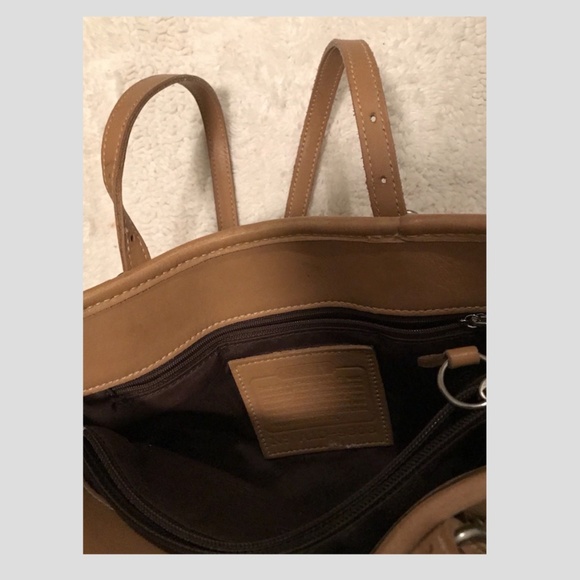 COACH Legacy Vintage Beige Brown Leather Bag - Picture 3 of 3